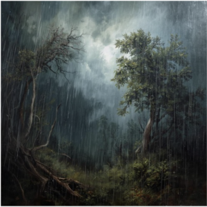 Storm in the Otter's Forest
