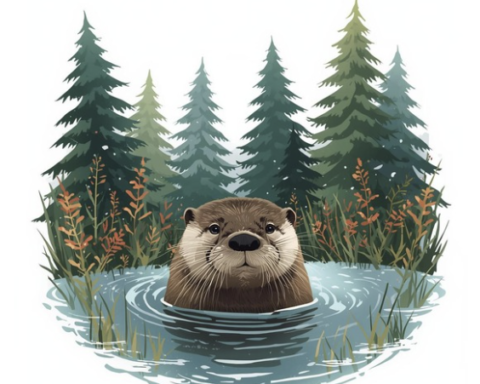 Otter in The Forest